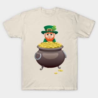 Leprechaun and Pot of Gold T-Shirt